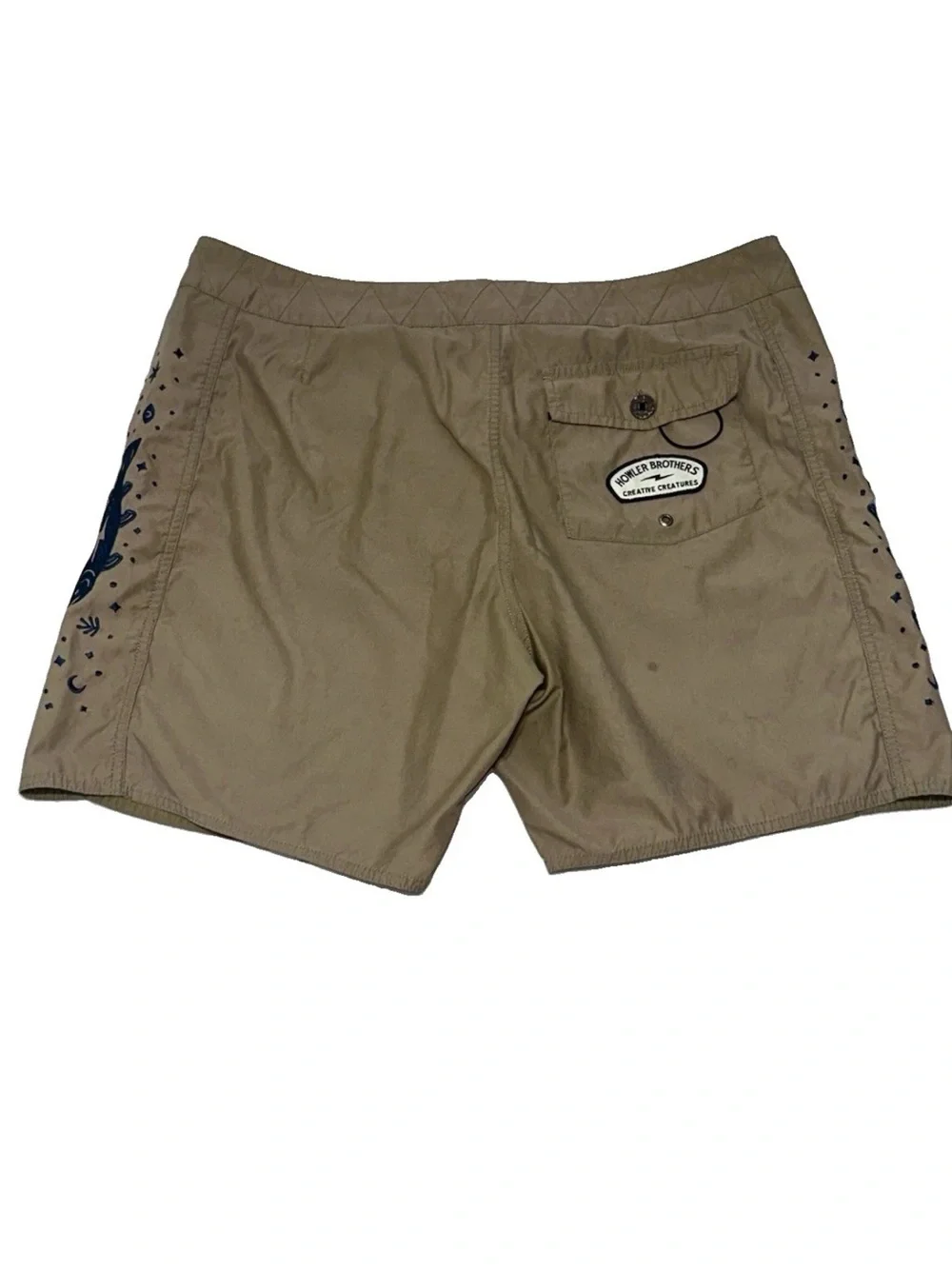 Howler Brothers Heed The Call Creative Creatures Mens 38 Embroidered Fish Shorts